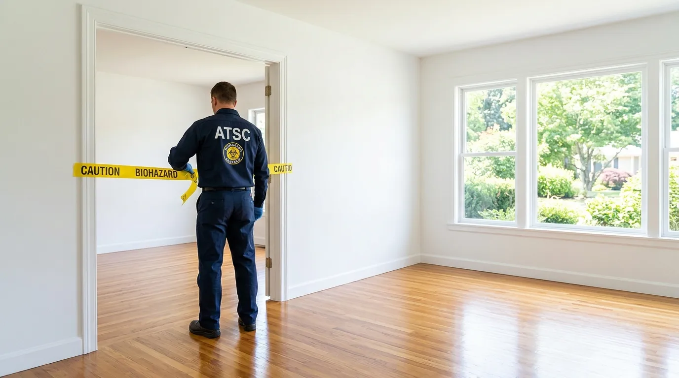 Certified biohazard cleanup crew performing Crime Scene Cleanup in Old Forge